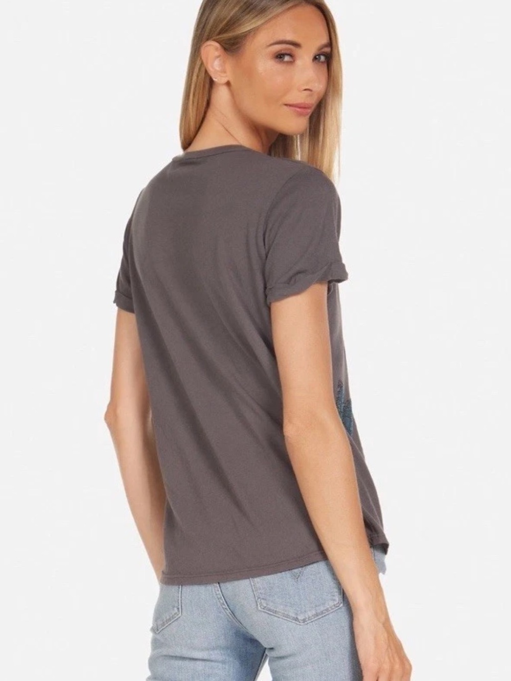 The Lauren Moshi Women's Edda Crystal Love Butterfly Top L - Picture 3 of 11